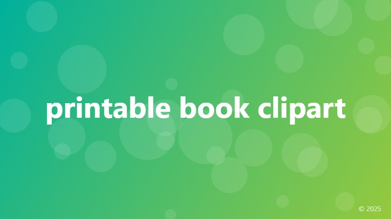 printable book clipart