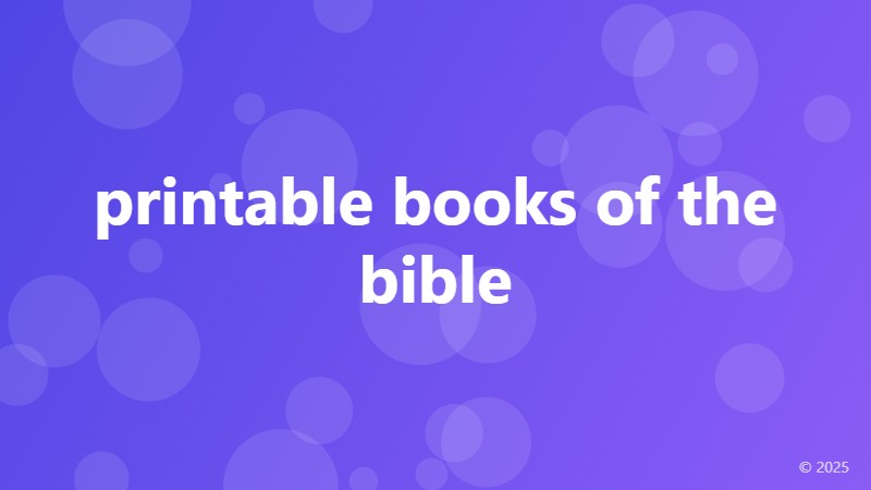 printable books of the bible
