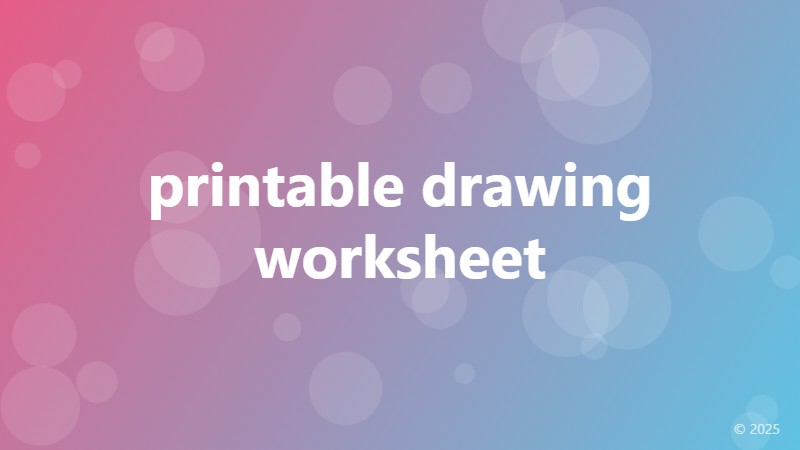 printable drawing worksheet