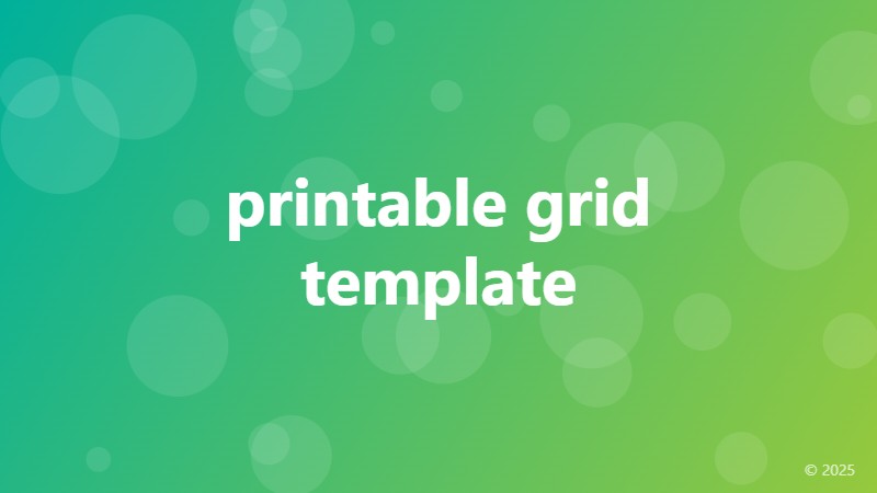 printable grid template
