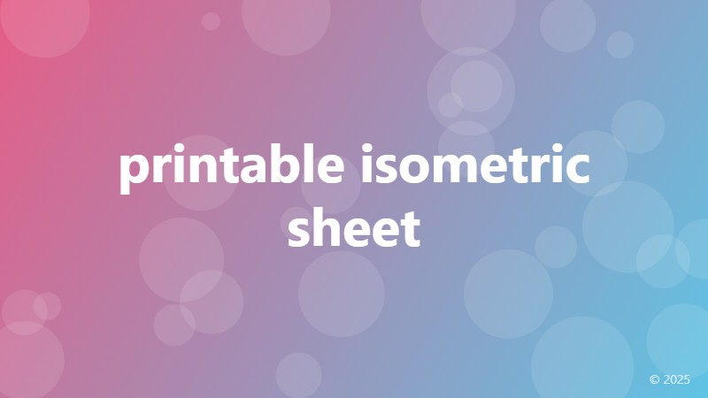 printable isometric sheet