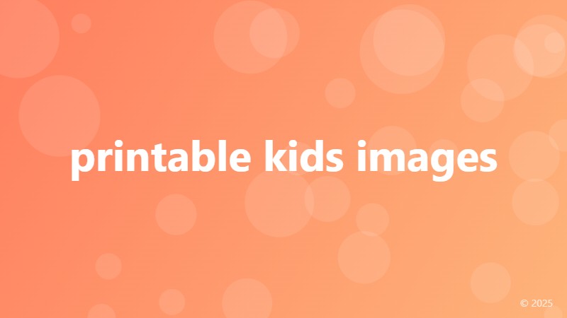 printable kids images